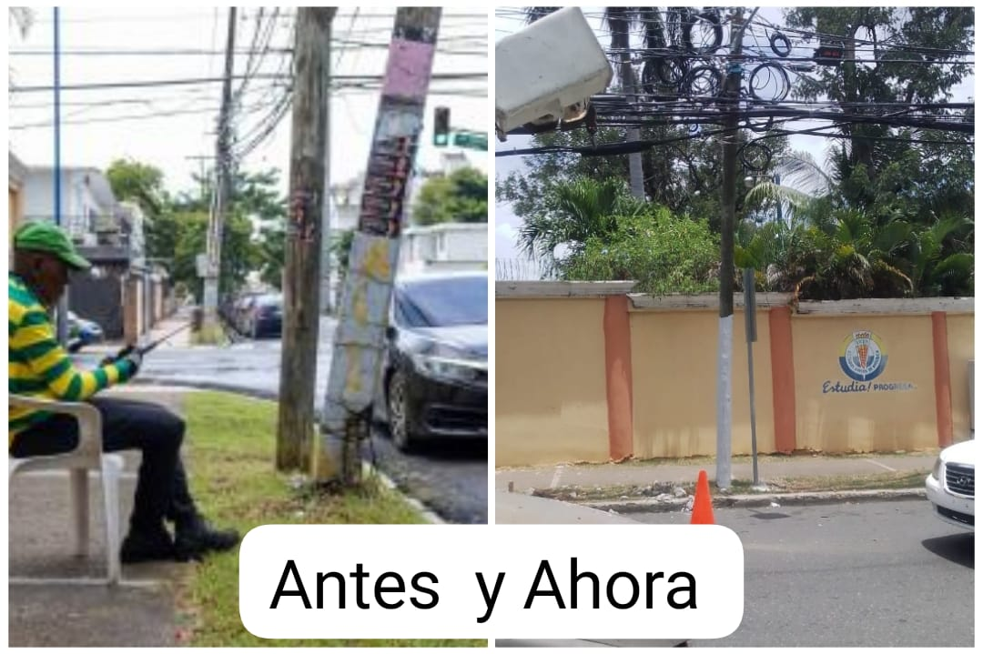 EDEESTE retira poste en mal estado reportado en la calle Galván, Distrito Nacional