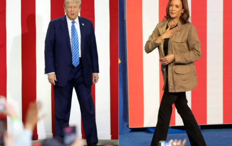 Kamala y Trump, codo con codo en las encuestas