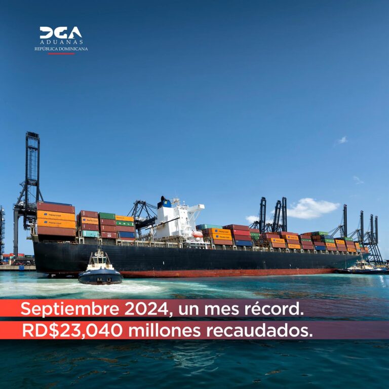Septiembre 2024, un mes récord.RD,040 millones recaudados.