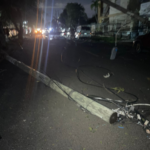 Camión derriba postes en ensanche Ozama; Edeeste trabaja para restablecer el servicio eléctrico