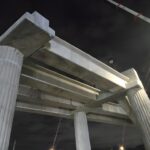 OPRET coloca primeras vigas para futura línea del Metro en dirección Prolongación 27 de Febrero