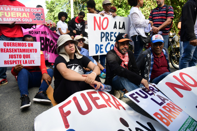 Más de cinco horas de marcha en contra de la Barrick Gold