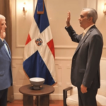 El presidente Luis Abinader juramenta a los nuevos ministros de Obras Públicas y Comunicaciones, y de Educación