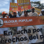 Protesta frente al Ministerio de Industria y Comercio por el alto costo de la vida