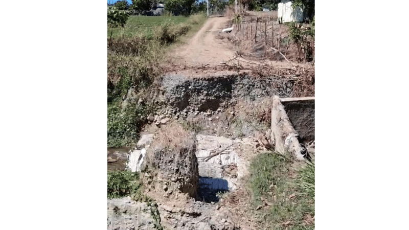 Comunidad Las Canas exige construcción de puente como principal vía de acceso