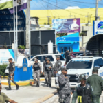 Así luce la entrada de Friusa previo a la marcha “pacífica” de la Antigua Orden Dominicana