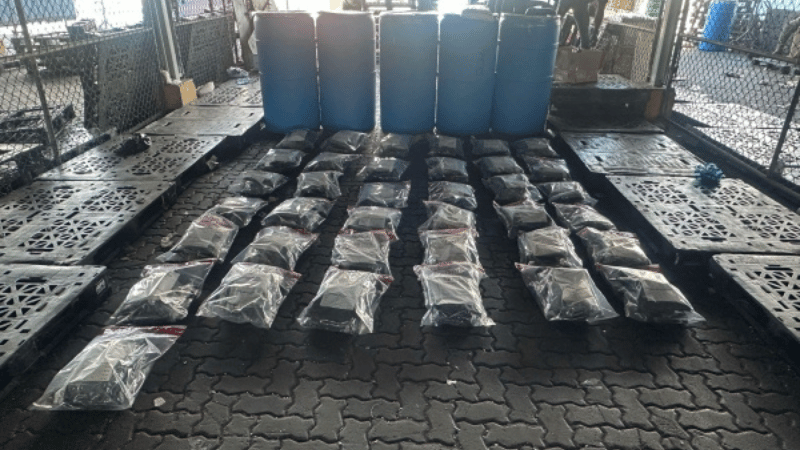 Marihuana traída desde EE.UU.: decomisan 73 paquetes camuflados en tanques de ropa