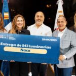 Carolina Mejía mejora seguridad de Naco con la entrega de 543 luminarias led instaladas