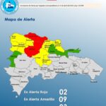 COE coloca 14 provincias en alerta por lluvias; Santiago y Puerto Plata en rojo