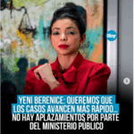 La procuradora general de la República, Yeni Berenice Reynoso,