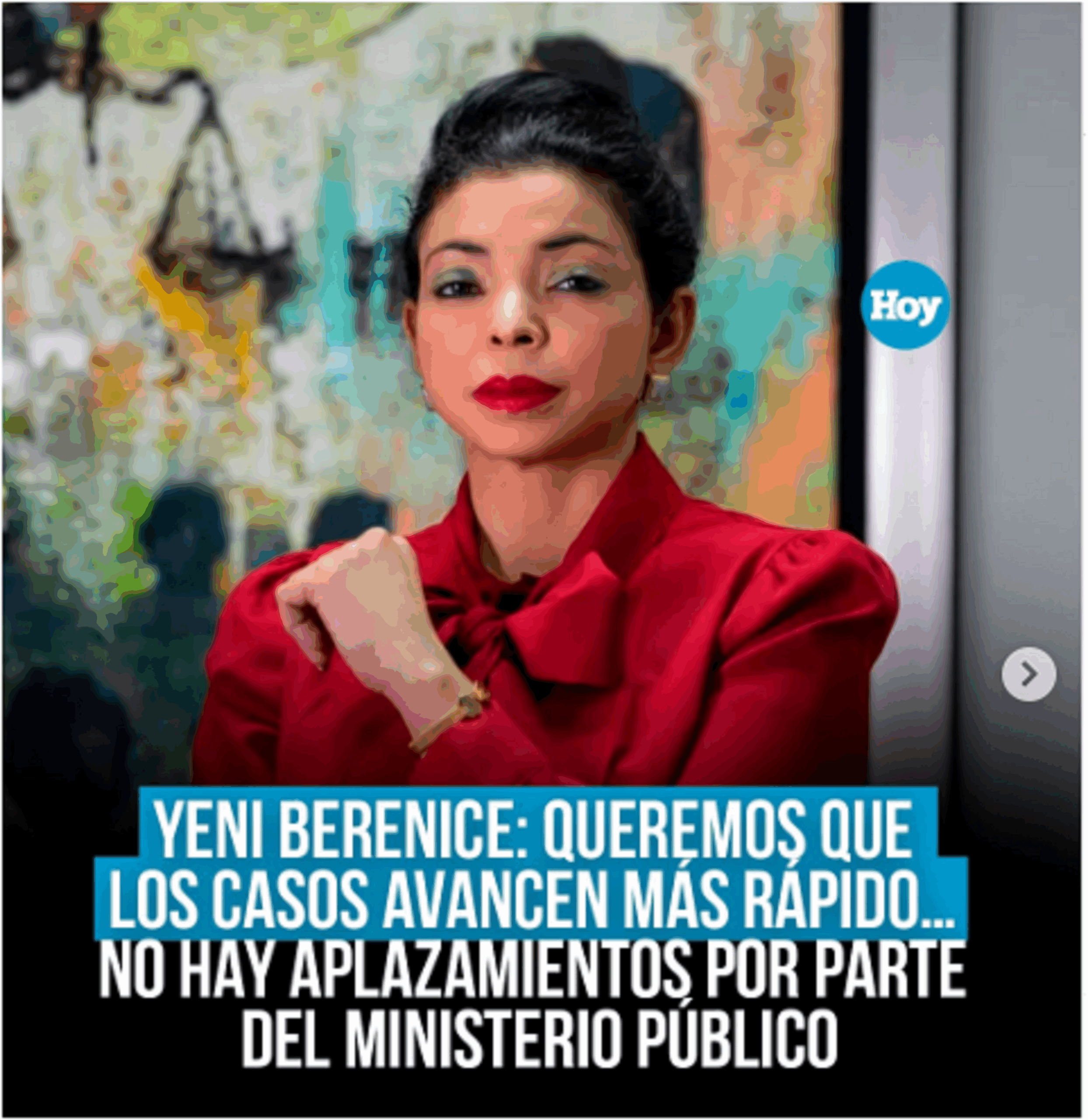 La procuradora general de la República, Yeni Berenice Reynoso,