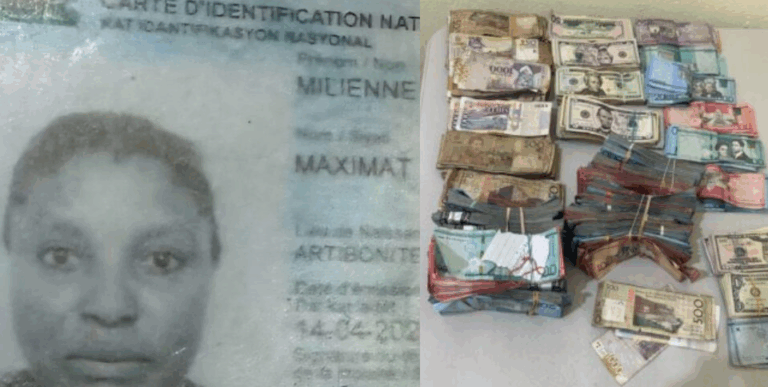 Ejército detiene haitiana con RD.5 millones y otras divisas