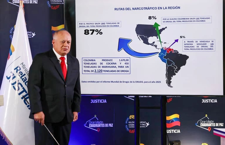 Venezuela insiste fue un invento ataque de EE.UU. a «embarcación» con drogas Venezuela insiste fue un invento ataque de EE.UU. a «embarcación» con drogas