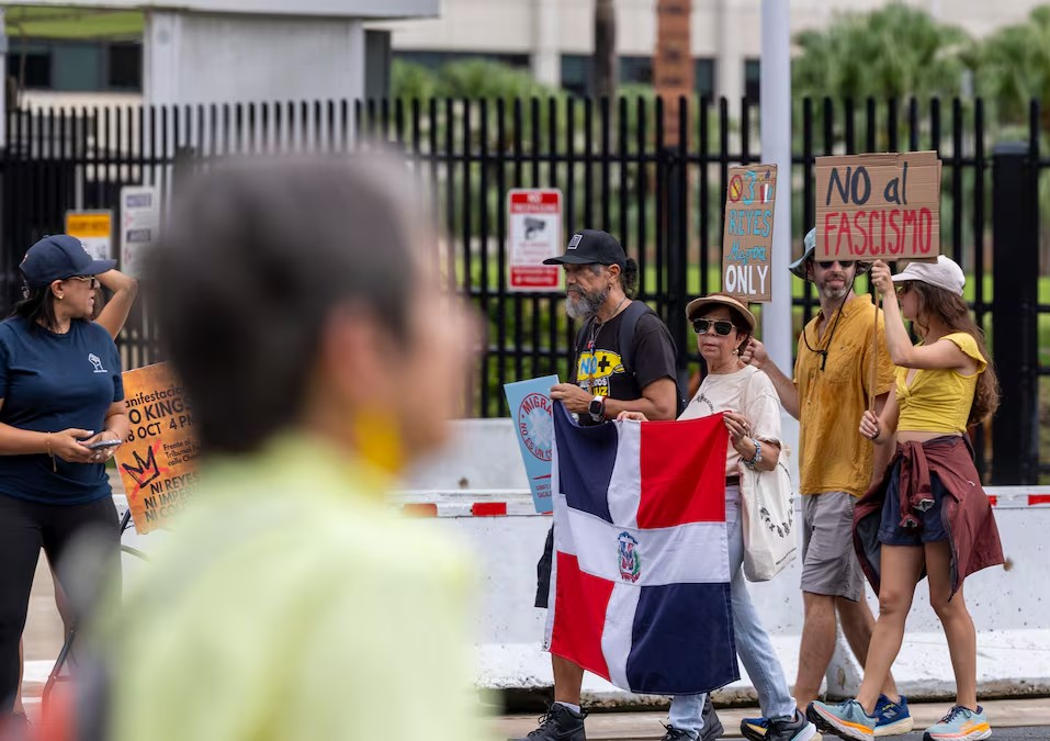 P. RICO: Dominicanos se unieron a protesta contra Trump