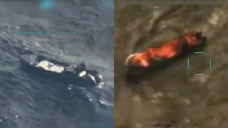 Estados Unidos ataca una nueva lancha en aguas del Caribe