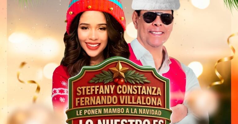 Steffany Constanza y Fernando Villalona lanzan tema navideño
