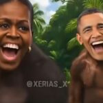 Trump publica vídeo con los Obama como pareja de monos