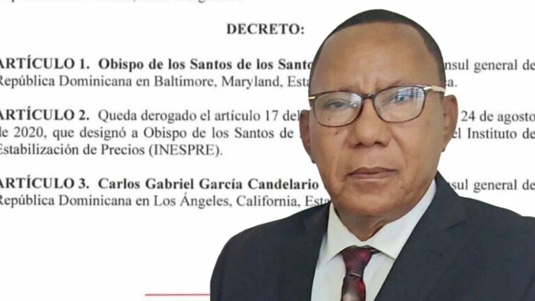 Presidente Luis Abinader designa a Obispo de los Santos de los Santos como cónsul general de la República Dominicana en Baltimore
