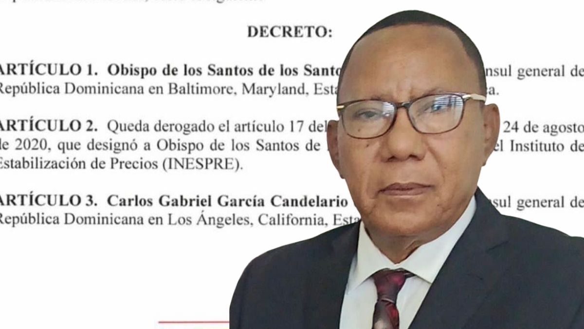Presidente Luis Abinader designa a Obispo de los Santos de los Santos como cónsul general de la República Dominicana en Baltimore