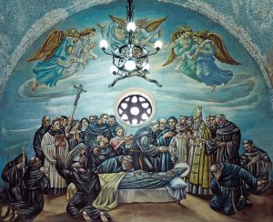 Filtraciones de agua amenazan murales iglesia de San Cristóbal 