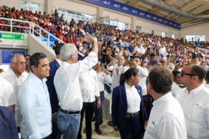 Abinader inaugura pabellones voleibol y taekwondo para JCC Abinader inaugura pabellones voleibol y taekwondo para JCC
