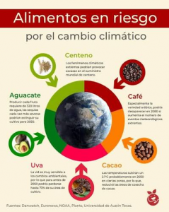 Cambio climático modifica calidad de nuestros alimentos 