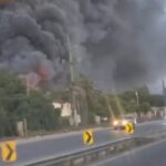 Incendio afecta desde temprano parque industrial de Navarrete