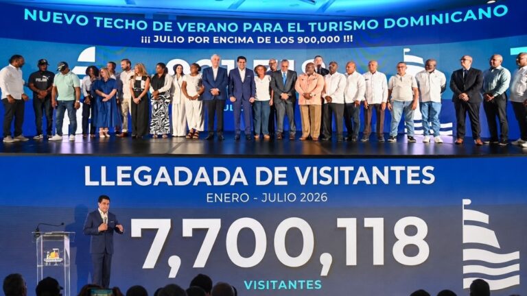 Más  de 7,7 millones de visitantes llegan al país hasta julio.