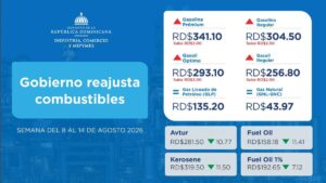 Gobierno reajusta combustibles