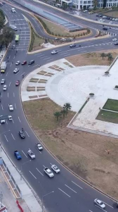Eliminación de semáforos en la Plaza de la Bandera