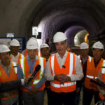 Presidente Abinader supervisa túnel pluvial de la avenida Luperón que se construye con fondos de Aerodom, para evitar inundaciones en la zona